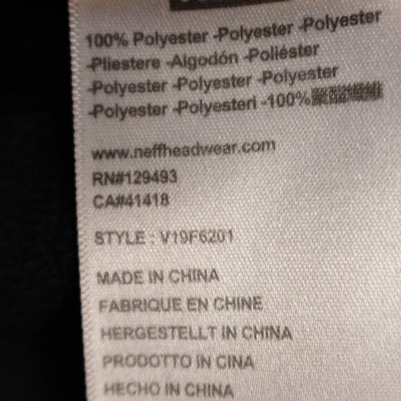 Neff Softshell Jacket Men’s Medium Black Hooded Zip Front Streetwear Snow Urban - Picture 13 of 14